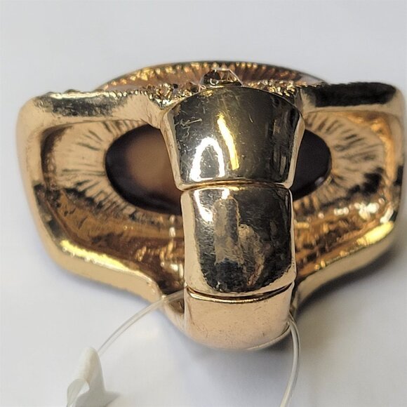 VINTAGE Large Fashion Oval Ring - Picture 11 of 11